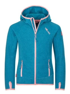 Fleecejacke "Sandefjord" in Blau/ Rosa