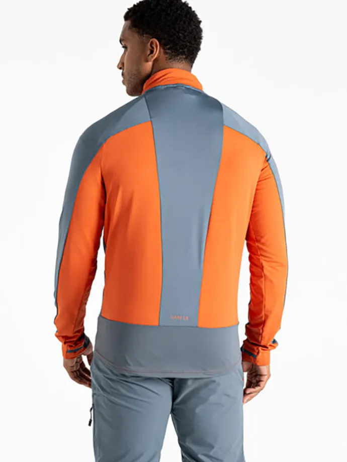 Fleecejacke "Substratum IV" in Orange/ Grau