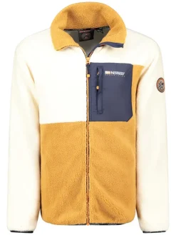 Fleecejacke "Tarley" in Creme/ Gelb