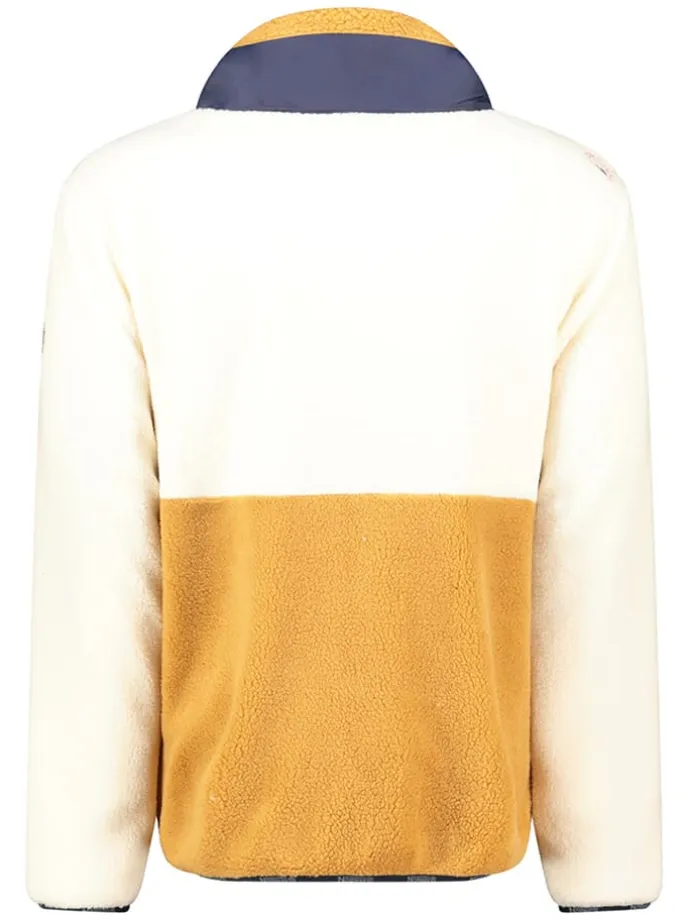 Fleecejacke "Tarley" in Creme/ Gelb