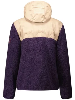 Fleecejacke "Techic" in Lila/ Beige
