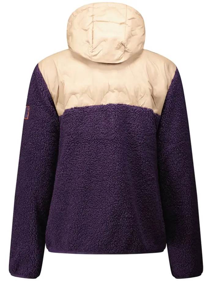 Fleecejacke "Techic" in Lila/ Beige