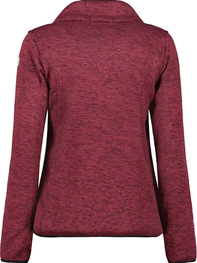 Fleecejacke "Teden" in Bordeaux