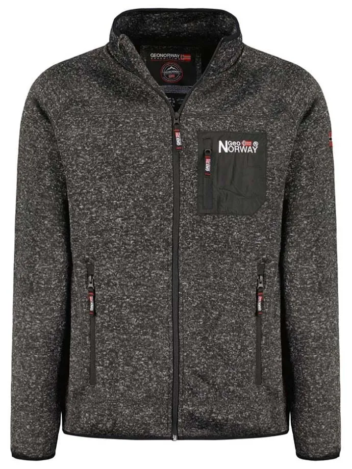Fleecejacke "Title" in Anthrazit