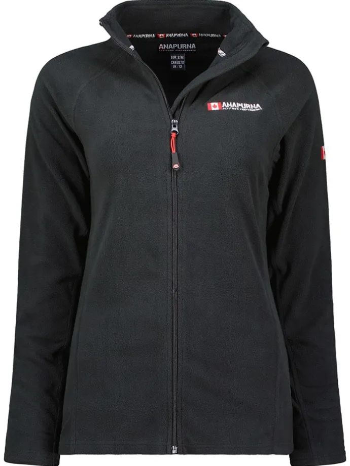 Fleecejacke "Tonneau" in Schwarz