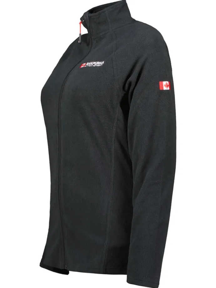Fleecejacke "Tonneau" in Schwarz