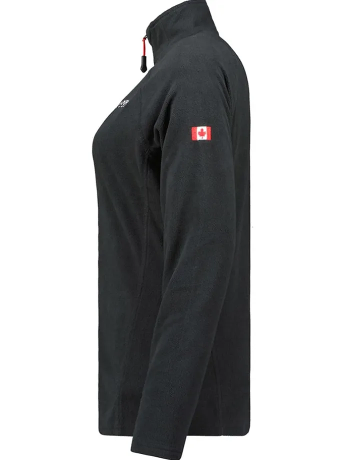 Fleecejacke "Tonneau" in Schwarz