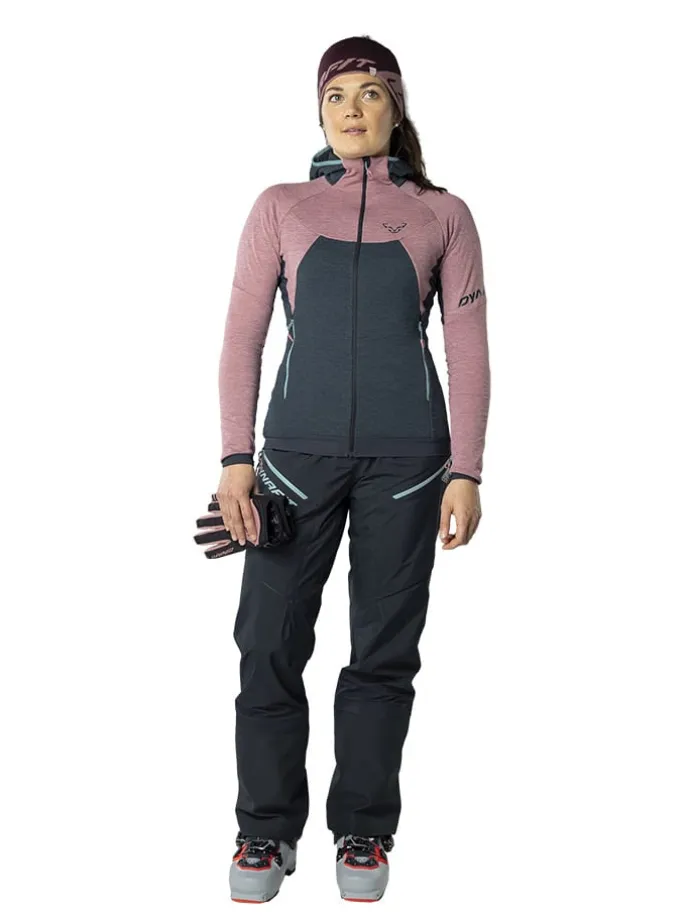 Fleecejacke "Tour Wool" in Hellrosa/ Anthrazit