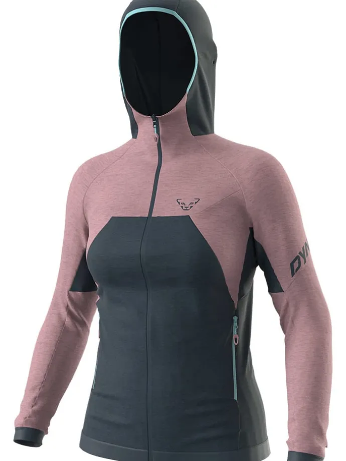 Fleecejacke "Tour Wool" in Hellrosa/ Anthrazit