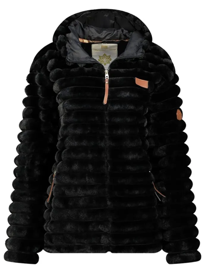 Fleecejacke "Trebelle" in Schwarz