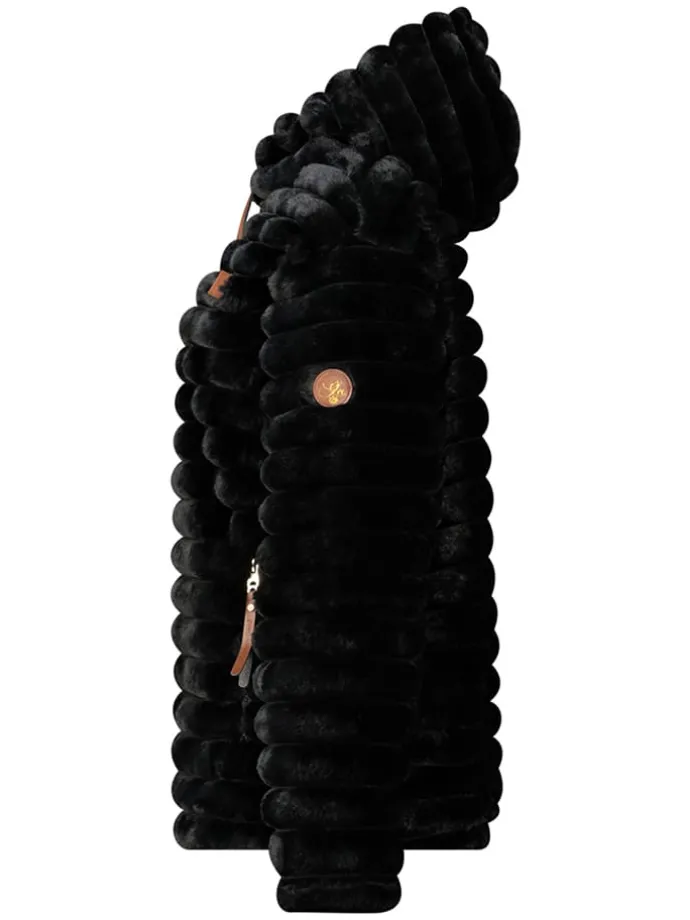 Fleecejacke "Trebelle" in Schwarz