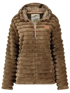 Fleecejacke "Trebelle" in Taupe
