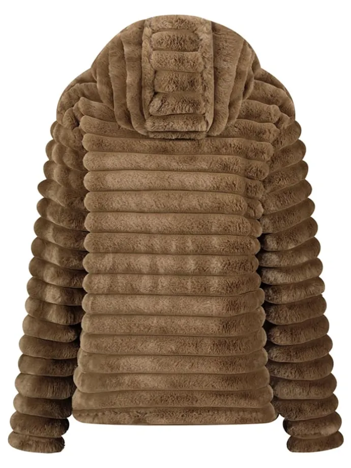 Fleecejacke "Trebelle" in Taupe
