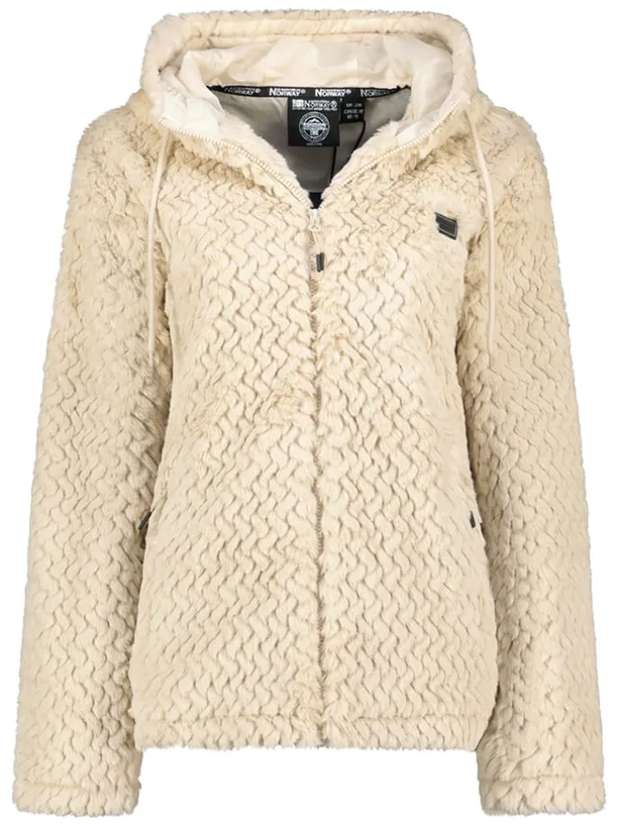 Fleecejacke "Tredouce" in Creme