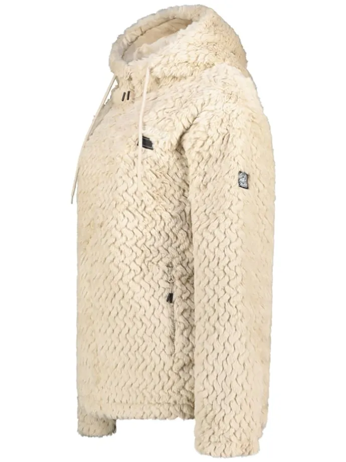 Fleecejacke "Tredouce" in Creme