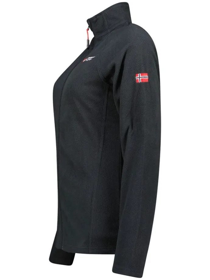 Fleecejacke "Tug" in Schwarz