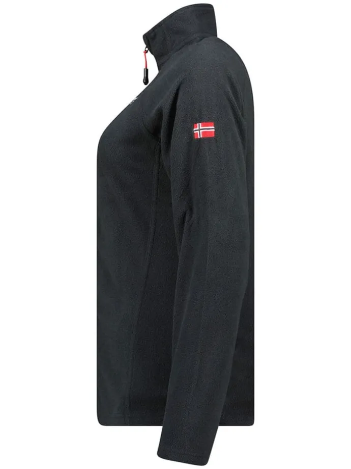 Fleecejacke "Tug" in Schwarz