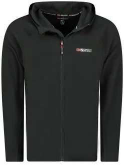 Fleecejacke "Tugood" in Schwarz