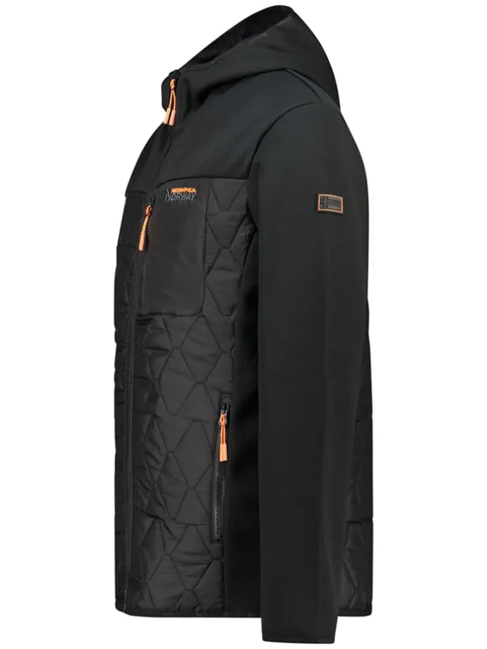 Fleecejacke "Tunis" in Schwarz