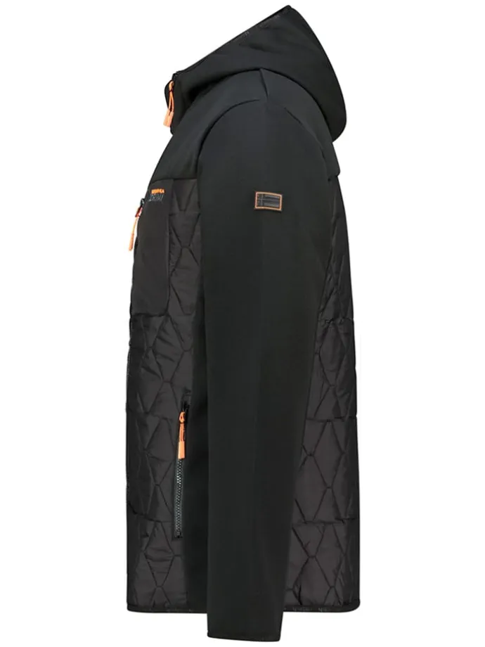 Fleecejacke "Tunis" in Schwarz