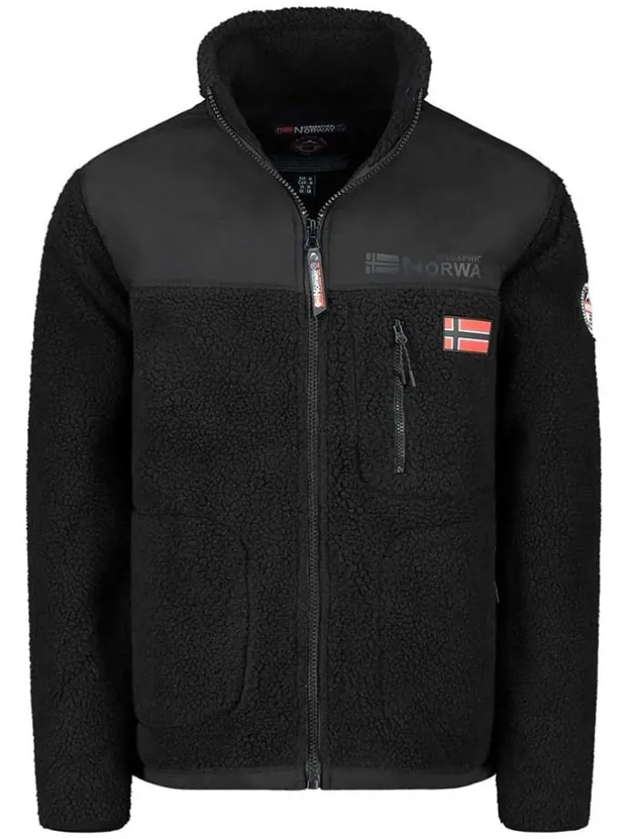 Fleecejacke "Tuvalu" in Schwarz