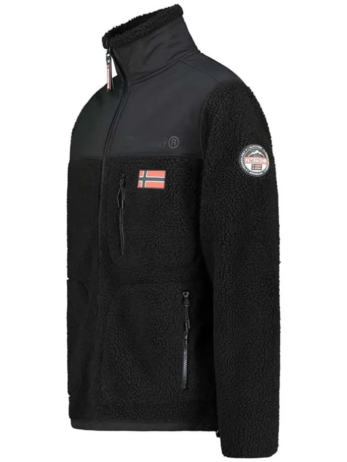 Fleecejacke "Tuvalu" in Schwarz