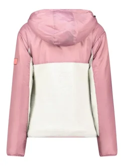 Fleecejacke "Ulyssim" in Rosa/ Weiß