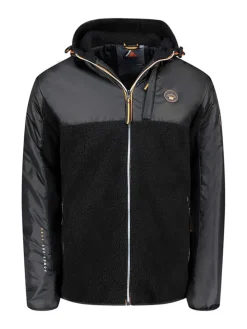 Fleecejacke "Ulyssim" in Schwarz