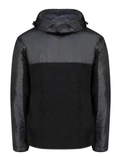 Fleecejacke "Ulyssim" in Schwarz