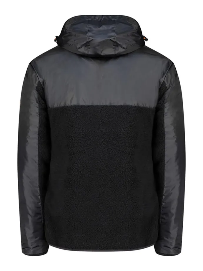 Fleecejacke "Ulyssim" in Schwarz