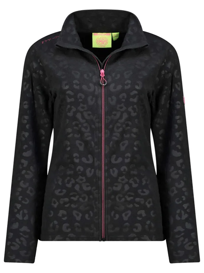 Fleecejacke "Uminie" in Schwarz
