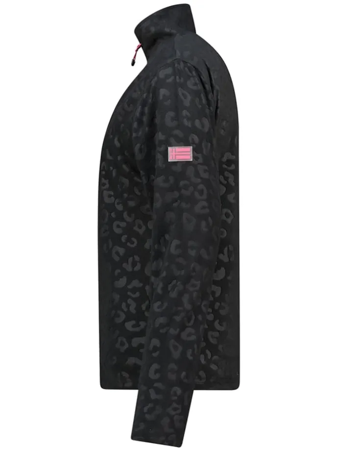 Fleecejacke "Uminie" in Schwarz
