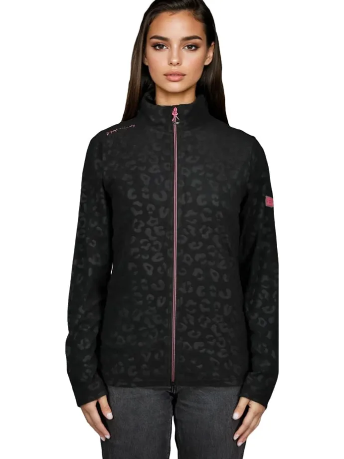 Fleecejacke "Uminie" in Schwarz