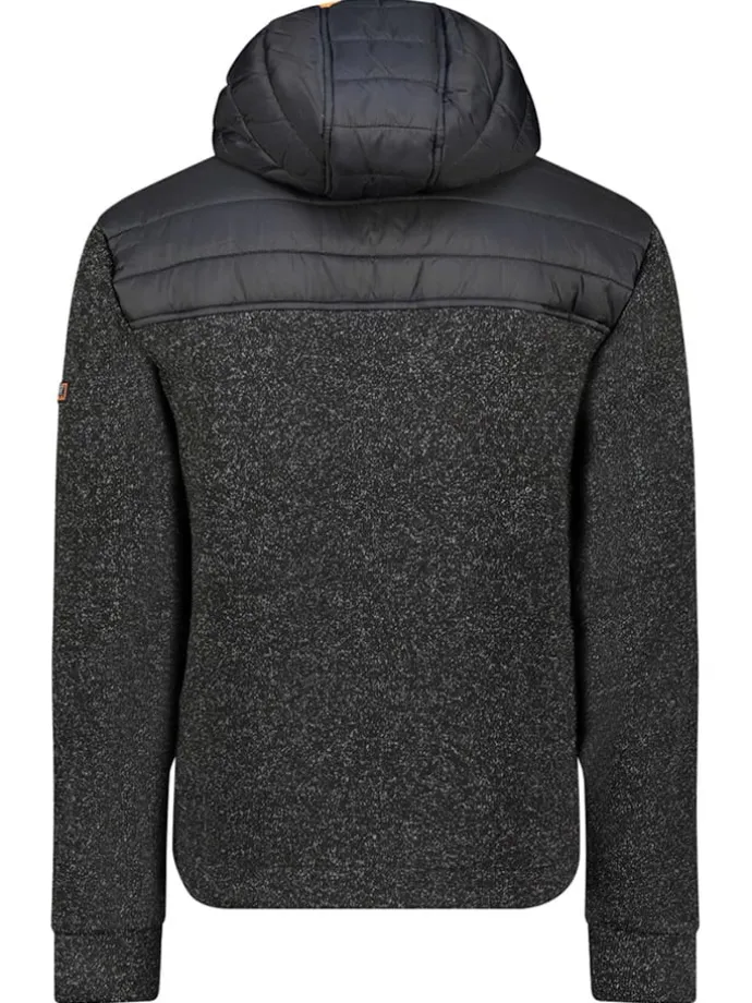 Fleecejacke "Ummos" in Schwarz