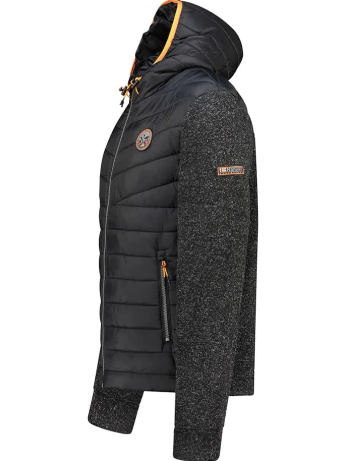 Fleecejacke "Ummos" in Schwarz
