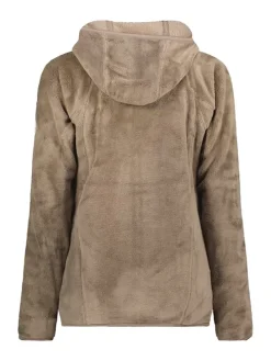 Fleecejacke "Upalood" in Hellbraun/ Grau