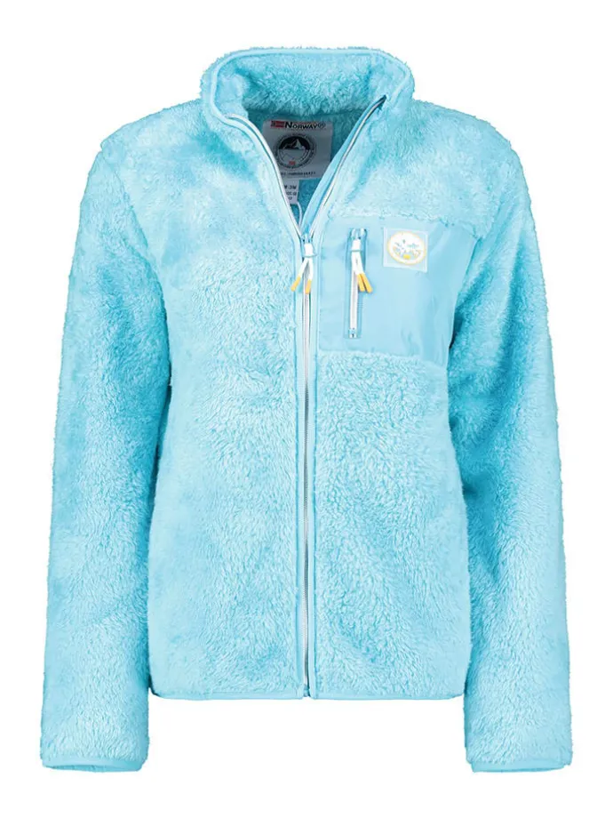 Fleecejacke "Upecious" in Türkis