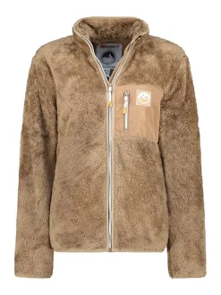 Fleecejacke "Upecious" in Taupe