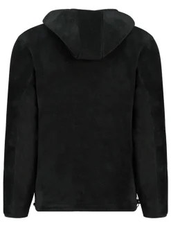 Fleecejacke "Uploadeak" in Schwarz