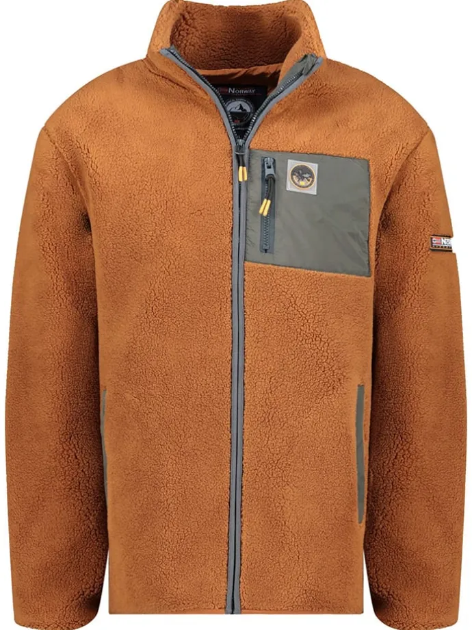 Fleecejacke "Urock" in Hellbraun