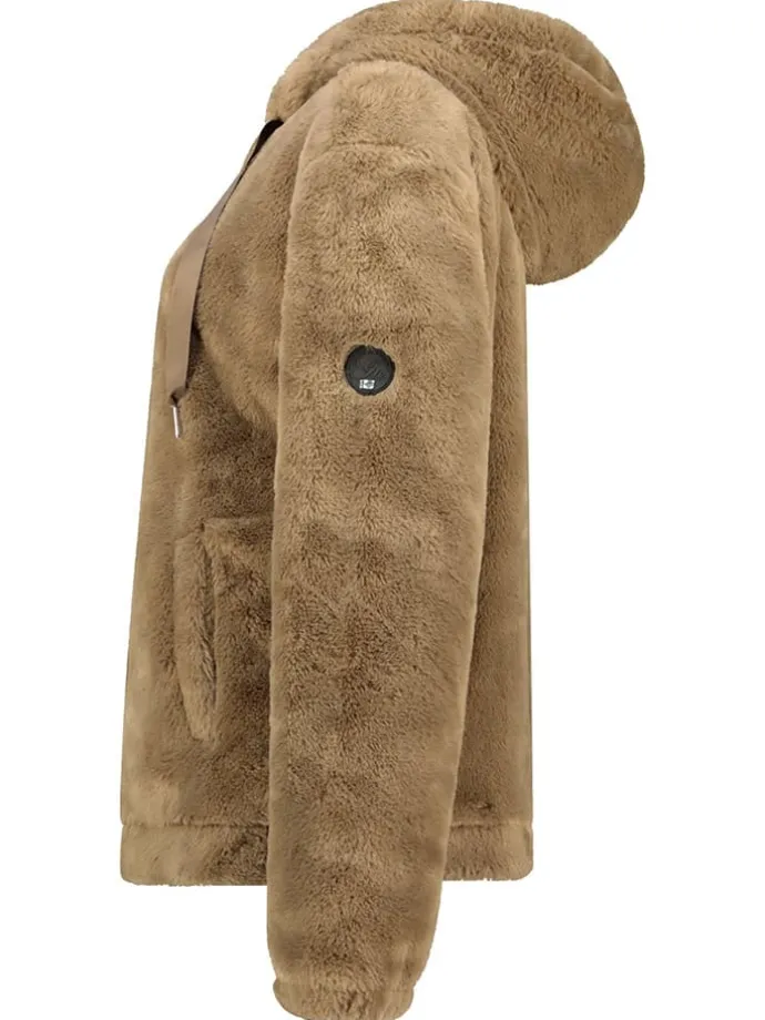 Fleecejacke "Urose" in Camel