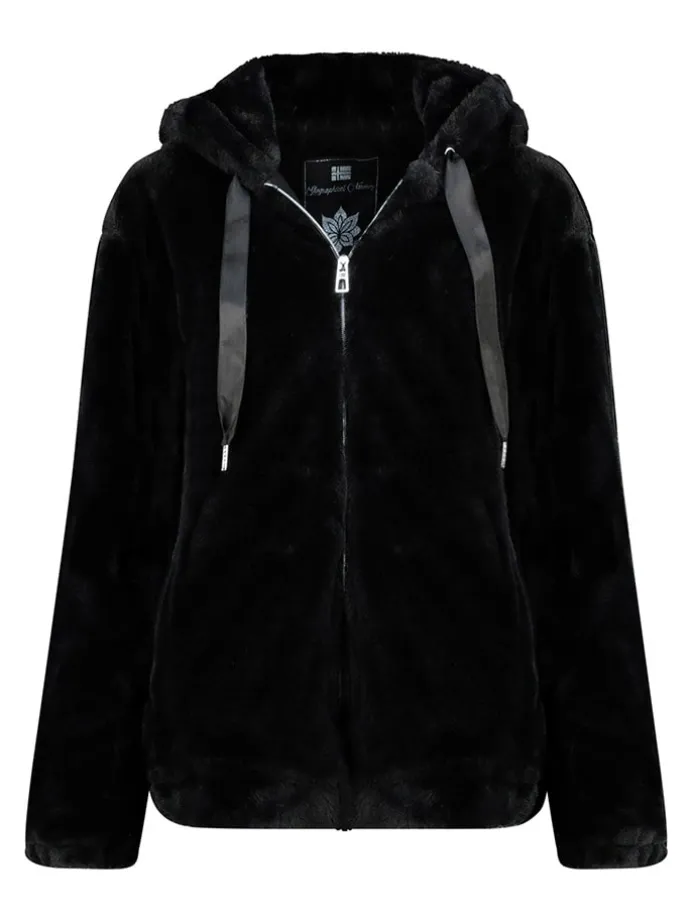 Fleecejacke "Urose" in Schwarz