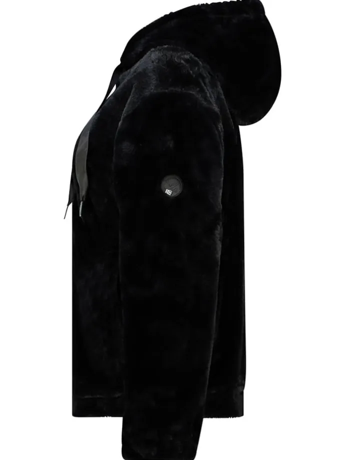 Fleecejacke "Urose" in Schwarz