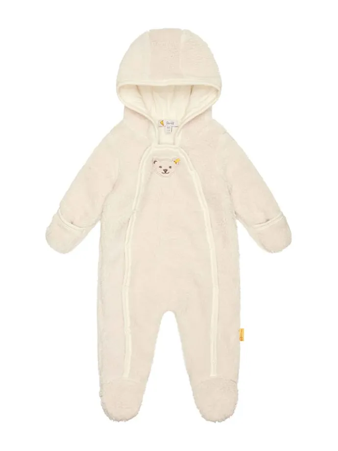 Fleeceoverall in Creme