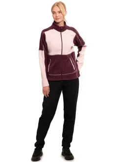 Fleecepullover "Clemons" in Lila/ Rosa