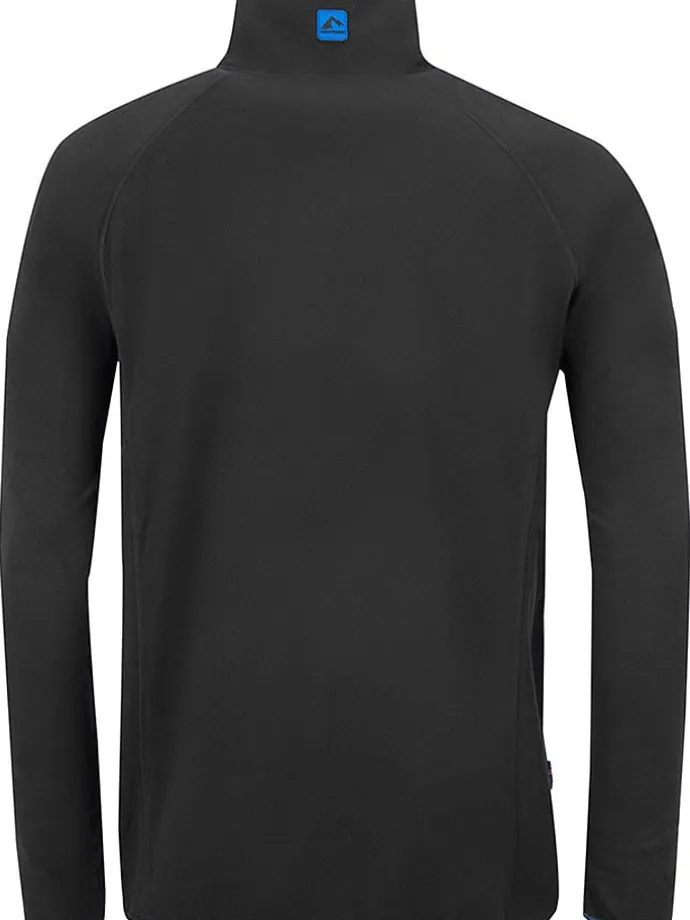 Fleecepullover "Hekla" in Anthrazit/ Blau