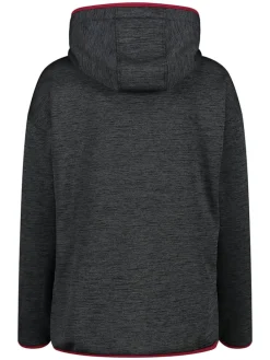 Fleecepullover in Anthrazit