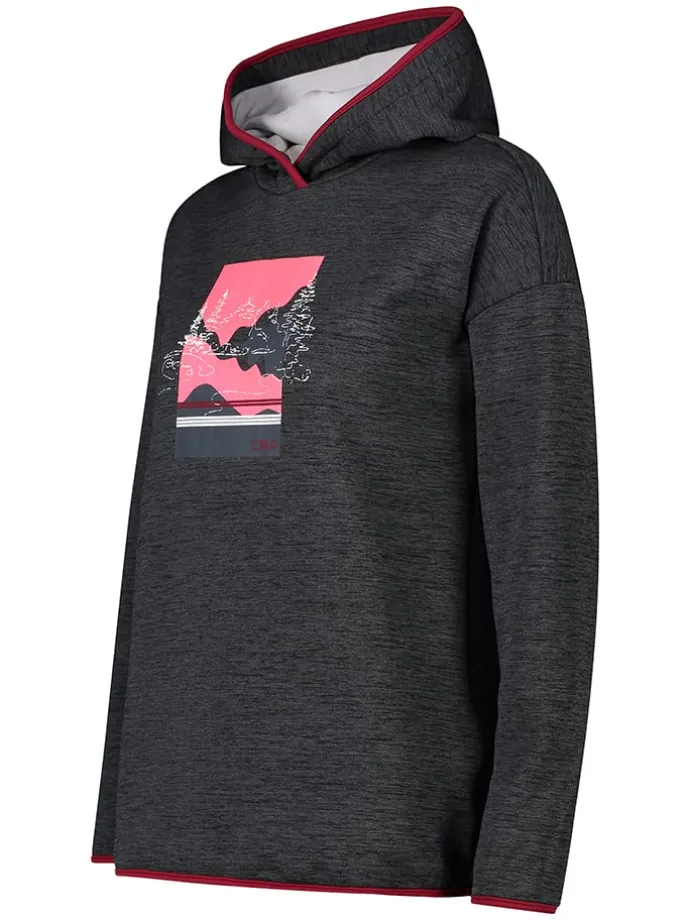Fleecepullover in Anthrazit