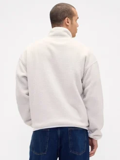 Fleecepullover in Creme