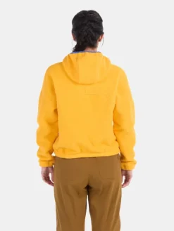 Fleecepullover in Gelb
